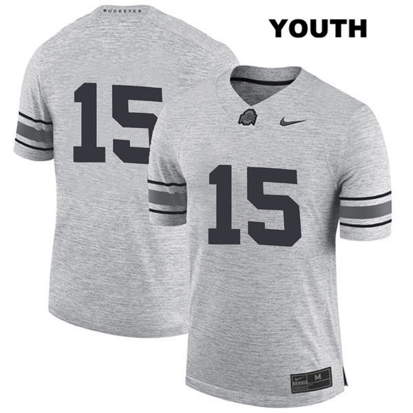 Ohio State Buckeyes Youth Josh Proctor #15 Gray Authentic Nike No Name College NCAA Stitched Football Jersey XG19I25RJ